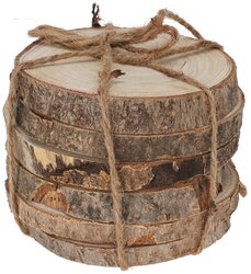 H&S ONDERZETTERS HOUT 11CM 6STS - afbeelding 2