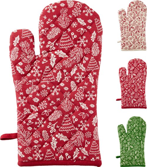 H&S OVENHANDSCHOEN 3ASS KERST DESI - afbeelding 1