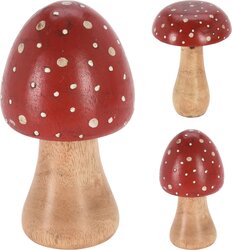H&S PADDENSTOEL 15CM 2ASS ROOD - afbeelding 1