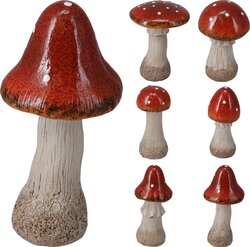 H&S PADDENSTOEL 7X7X17CM 3ASS VORM - afbeelding 1