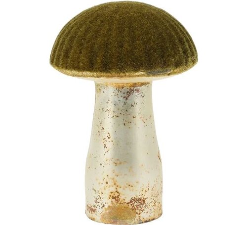 H&S Paddenstoel 9Cm Glas L. Groen