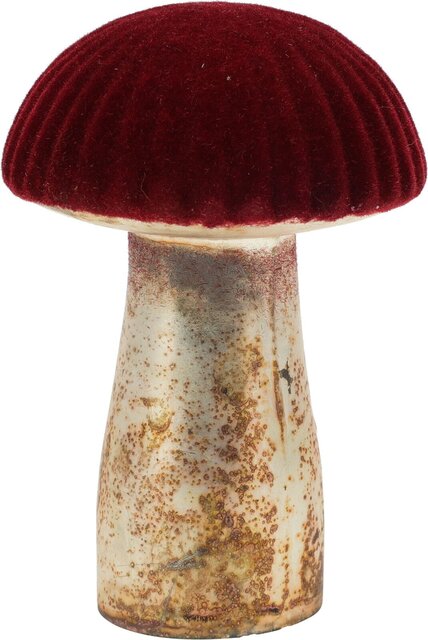 H&S Paddenstoel 9Cm Glas Rood