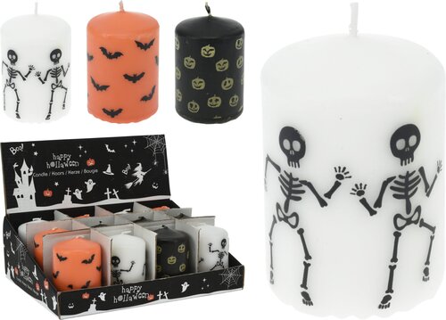 H&S Pilaar Kaars 7.5Cm Halloween
