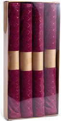 H&S PLACEMAT SET VAN 4STS BURGUNDY - afbeelding 3