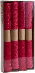 H&S PLACEMAT SET VAN 4STS ROOD - afbeelding 3