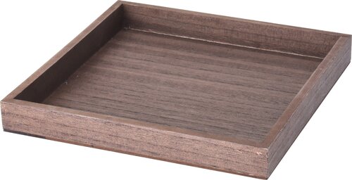 H&S Plateau 25X25Cm Bruin