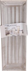 H&S PLATEAU 40X14CM WHITE WASH - afbeelding 2