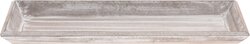 H&S Plateau 40X14Cm White Wash
