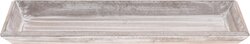 H&S PLATEAU 40X14CM WHITE WASH - afbeelding 1
