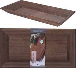 H&S Plateau 40X20Cm Bruin