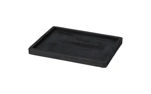 H&S Plateau Mango Hout Zwart 23Cm