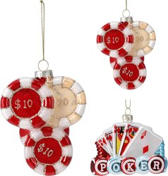H&S POKER SPEL HANG 10X2X8CM 2ASS - afbeelding 1