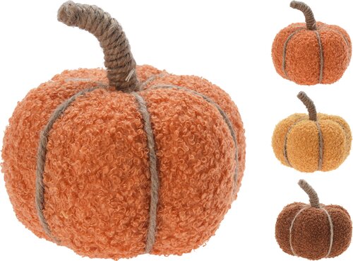 H&S POMPOEN DECO 13CM 3ASS KLEUR - afbeelding 1
