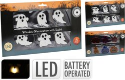H&S RAAMDECORATIE MET LICHT SET 6 - afbeelding 1