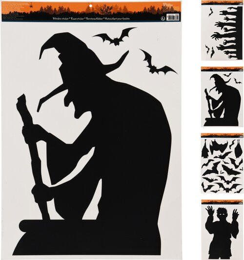 H&S Raamsticker Halloween 60X42Cm