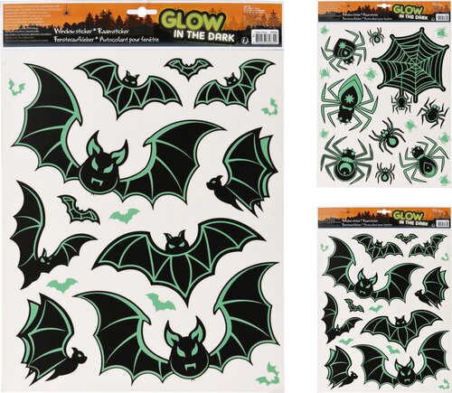 H&S Raamsticker Halloween Glow In