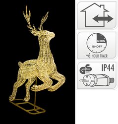 H&S RENDIER 337CM M LED GOUD - afbeelding 1