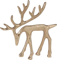 H&S RENDIER GOUD 2ASS 15X16CM - afbeelding 2