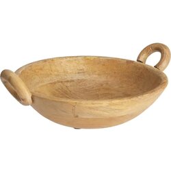H&S Schaal 25X29Cm Hout Natur