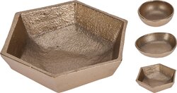 H&S SCHAAL GOUD 10X4CM 3ASS DESIGN - afbeelding 1