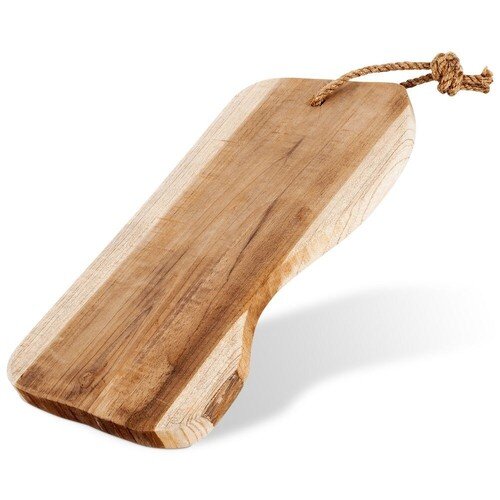 H&S Serveerplank Rustiek Teak Hout