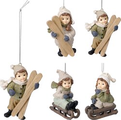 H&S SKIEEND KIND HANG DECO 5X4X8CM - afbeelding 1