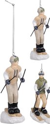 H&S SKIEER HANG DECO 7X5X12CM 2ASS - afbeelding 1