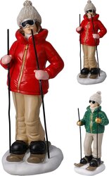 H&S SKIER FIGUUR 9X8X20CM 2ASS - afbeelding 1