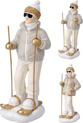 H&S SKIER FIGUUR 9X8X20CM 2ASS - afbeelding 1