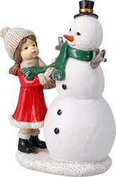 H&S SNEEUWMAN MET KIND 10X8X17CM - afbeelding 2