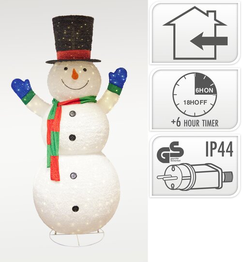H&S SNEEUWPOP MET LED 240CM - afbeelding 1