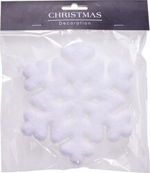 H&S SNEEUWVLOK HANGDECO 15CM 2ASS - afbeelding 2