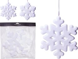 H&S SNEEUWVLOK HANGDECO 30CM 2ASS - afbeelding 1