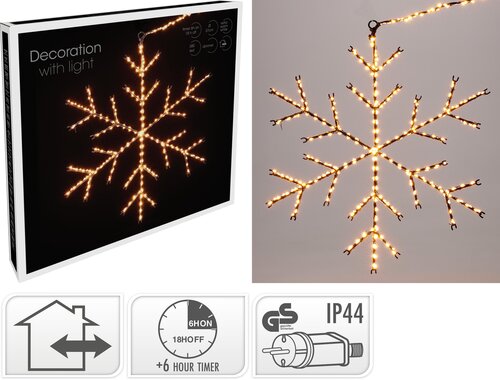 H&S SNEEUWVLOK LED EWW D37CM - afbeelding 1