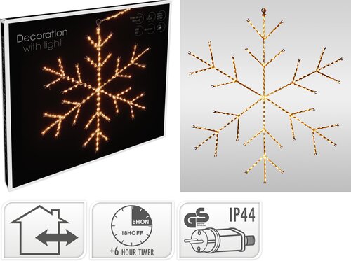 H&S SNEEUWVLOK LED EWW D57CM - afbeelding 1