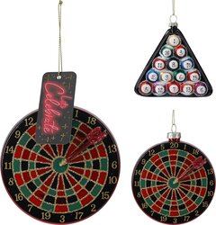 H&S SPELLEN HANG DECO 9X9X2CM 2ASS - afbeelding 1