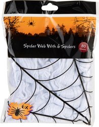 H&S SPINNENWEB 80GR MET 6 SPINNEN - afbeelding 2