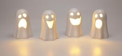H&S SPOOK MET LED 10CM 4ASS - afbeelding 6