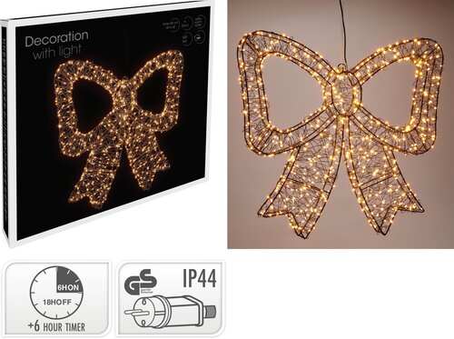 H&S STRIK 38X33CM 500LED EWW ZWART - afbeelding 1