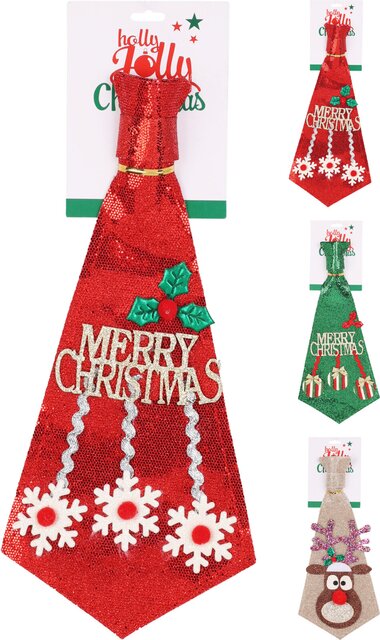 H&S Stropdas Kerst 3Ass - afbeelding 1