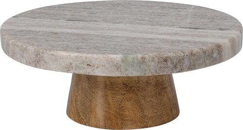 H&S TAARTPLATEAU MARMER 15CM ZAND