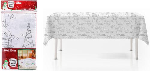H&S TAFELKLEED KLEURBAAR 240X135CM - afbeelding 1
