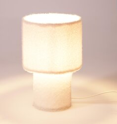H&S TAFELLAMP 18X28CM OFF WHITE - afbeelding 3