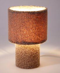 H&S TAFELLAMP 18X28CM TAUPE - afbeelding 3