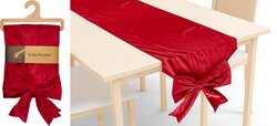 H&S TAFELLOPER 33X240CM ROOD - afbeelding 1