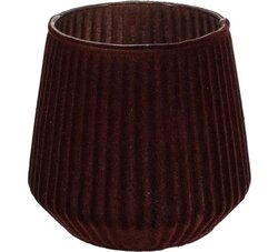 H&S Theelichthouder 11Cm Bruin