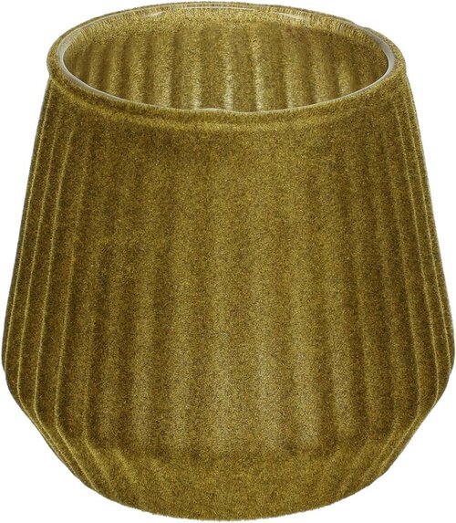 H&S Theelichthouder 9Cm Glas Groen