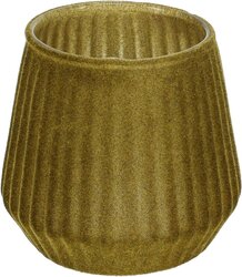 H&S Theelichthouder 9Cm Glas Groen