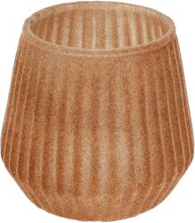 H&S Theelichthouder 9Cm Glas Roest