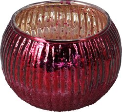 H&S THEELICHTHOUDER D9CM BURGUNDY